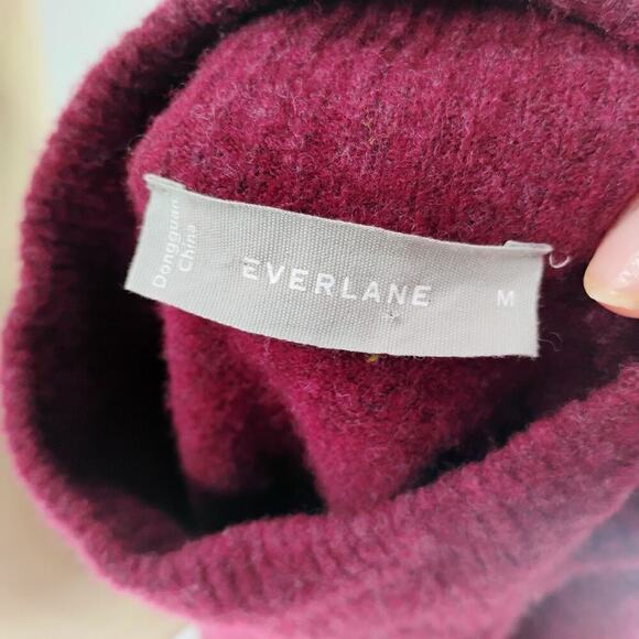 Everlane Sweater Womens Extra M Wool Mock Neck Pullover Casual Adult wool blend - Picture 10 of 13